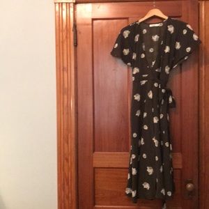 Never worn, perfect condition maxi wrap dress